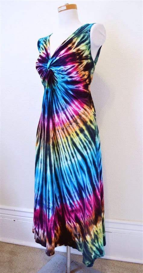 Tie Dye Dress Maxi Dress Hippie Dress Long Dress Hippie Dresses