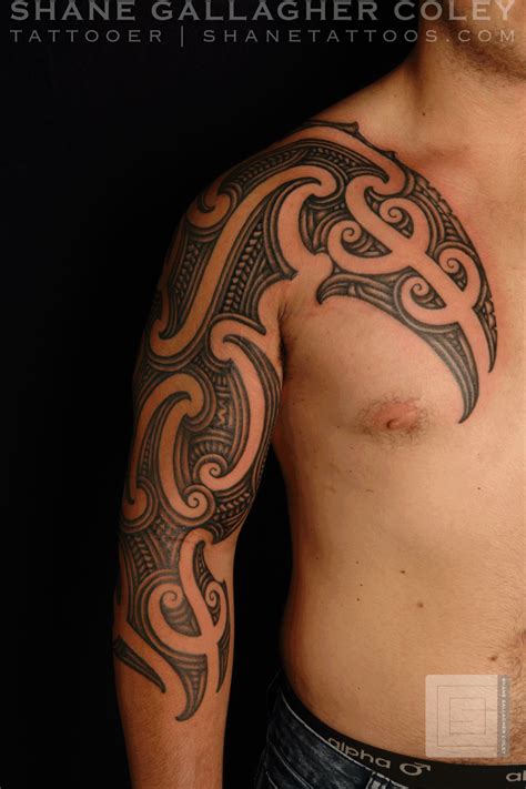 Maori Polynesian Tattoo Maori Sleevechest Ta Mokotattoo