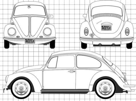Beetle Car Com Blueprints Cars Volkswagen Volkswagen