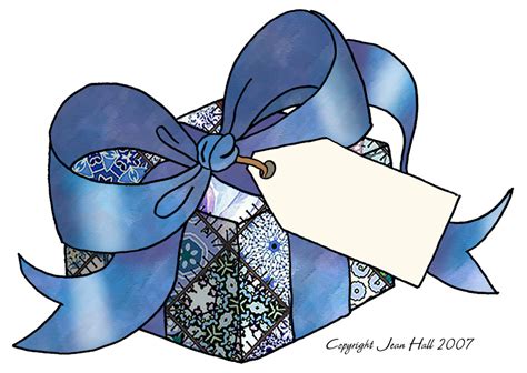 Artbyjean Paper Crafts Christmas Clip Art Set A24 Blue Patchwork