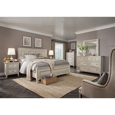 So, you can be confident that the nightstand and mirror will go together seamlessly. White 4 Piece California King Bedroom Set - Raelynn | RC ...