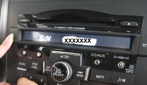 Honda cr v radio code