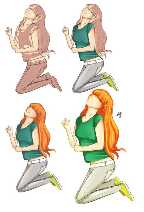 Anime Jumping Pose Motion Human Vol Reference Female Action Book