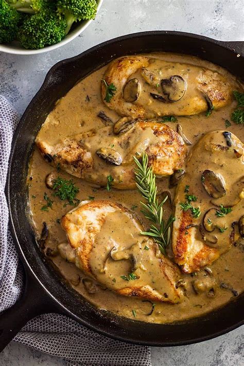 But luckily i had this recipe for chicken with garlic mushroom cream sauce on my meal list for the week and had all my ingredients on hand (thanks to my surefire grocery store strategy) so dinner wasn't nearly as stressful as it could have been. Chicken in Garlic Mushroom Cream Sauce | Countryside Cravings