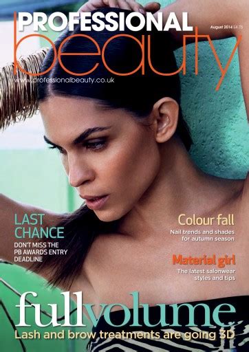 Professional Beauty Magazine Professional Beauty August 2014 Back Issue
