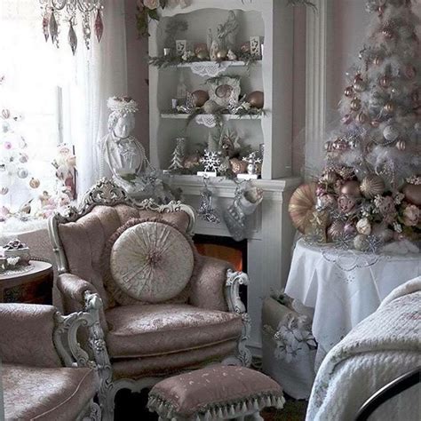 Pin By Jackie Finley On Beauty Shabby Chic Christmas Holiday Decor Pink Christmas