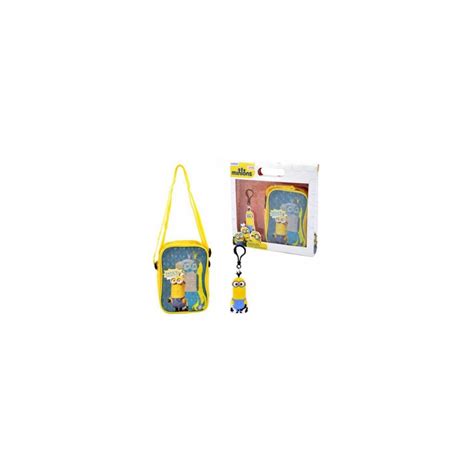 Set regalo Minions in valigetta con tracollina e portachiavi
