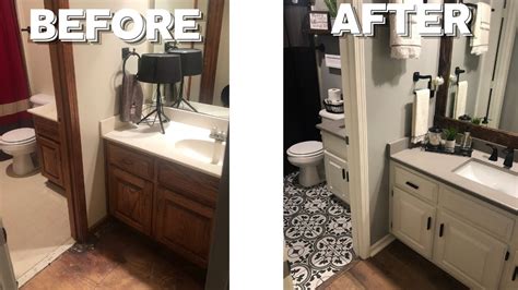 We did one extreme bathroom transformation on a budget and i can't wait to share it with you! BATHROOM MAKEOVER BEFORE AND AFTER 2020 - YouTube