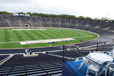 Inflatable bulldog at yale bowl. Yale Bowl - StadiumDB.com