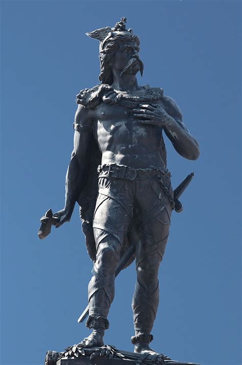 Het land telt elf miljoen inwoners. Royalty-Free photo: Ambiorix, statue, tongeren, celtic ...