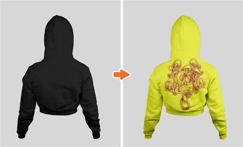 ladies ghosted hoodie mockup templates