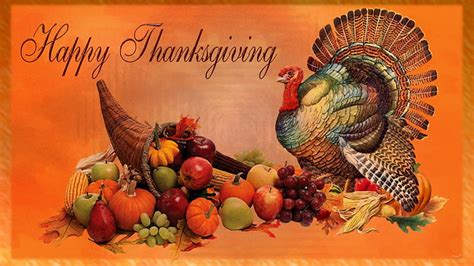 Turkey Cornucopia Thanksgiving Feast Cornucopia Happy Thanksgiving