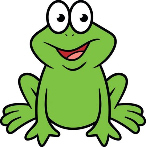 Royalty Free Cartoon Of Baby Frog Clip Art Vector Images