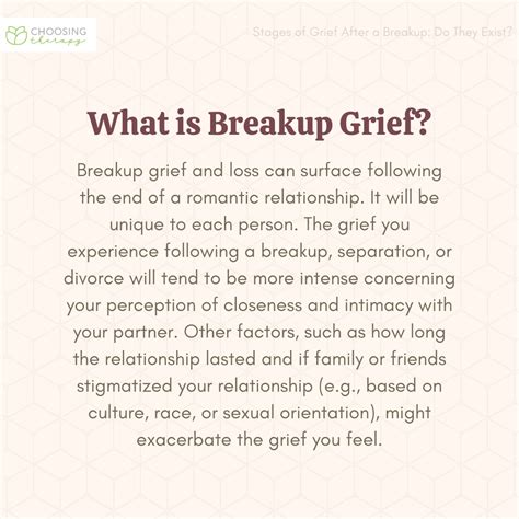Are There Stages Of Breakup Grief