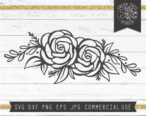 Check spelling or type a new query. Flower Swag Svg Instant Download Hand Drawn Roses Svg Cut ...