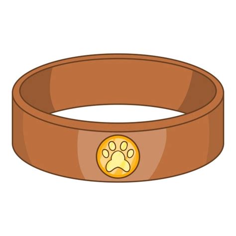 Pet Collar Vector Hd Png Images Pet Collar Icon Cartoon Style Style