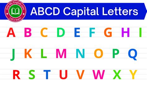 Abcd Capital Letter A To Z In English Onlymyenglish Com