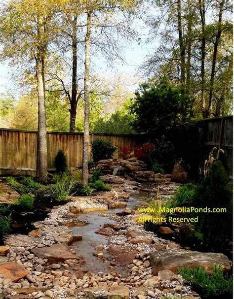 The objectives of the woodland pond garden club: Waterfall Stream The Woodlands TX | Ponds backyard, Pond ...