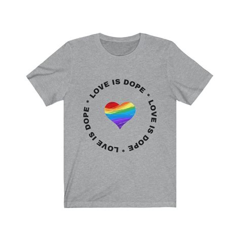 Love Is Love Shirt Lbgt T Shirt Rainbow Heart Pride Etsy