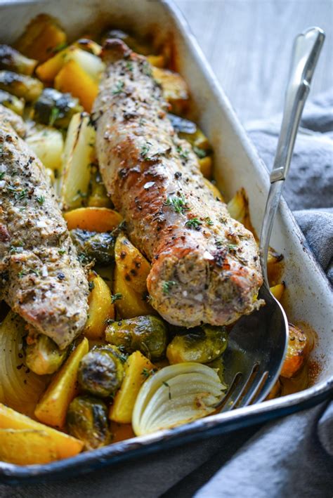 A roasted pork tenderloin meets a mouth watering maple rosemary glaze and it's a match made in heaven. Pork Tenderloin Casserole Recipes : Pork Tenderloin And Veggie Casserole Emerils Cooking ...