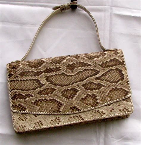 Genuine Snake Skin Clutch Used In The 1960s Not For Sale