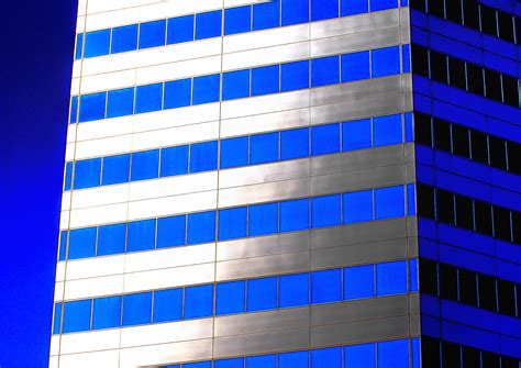Wallpaper Blue Windows Toronto Abstract Geometric Glass Lines