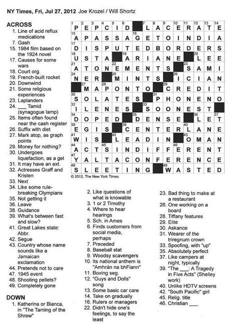 Like Some Food For Dieters Nyt Crossword