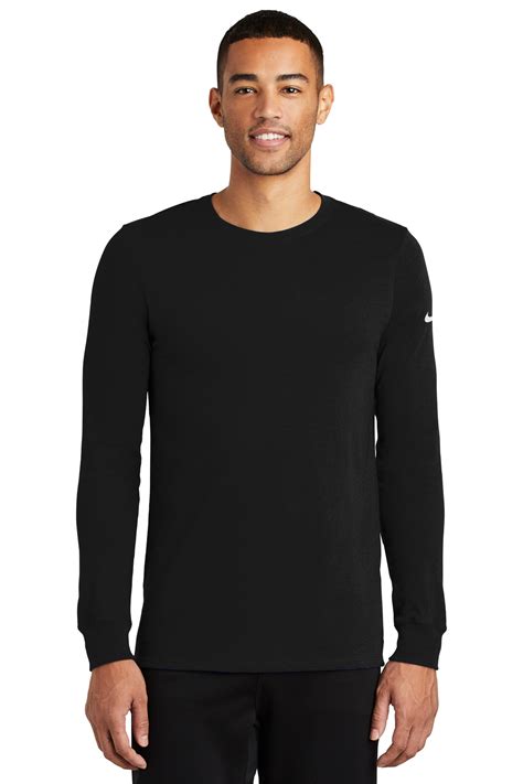 Nike Dri Fit Cottonpoly Long Sleeve Tee Product Company Casuals