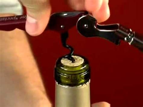 I don't know how many times i have bought a bottle of wine and not been able to open it.there are many other ways to open a wine bottle without a cork screw, however i have my solution is simple, elegant and fun. Basic wine opener - YouTube