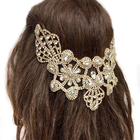wedding hair accessories gold hair jewelry bridal gold statement hai one curtain road