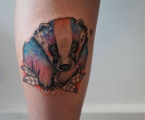 Rabbit tattoo by gale levins of badger tattoo in gunnison colorado. Miss Sucette | Badger tattoo, Tattoos, Hufflepuff badger ...