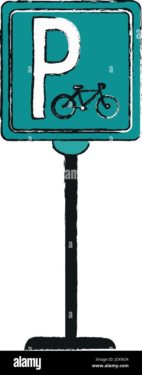 Bike Or Bicycle Parking Sign Icon Image Stock Vector Image And Art Alamy