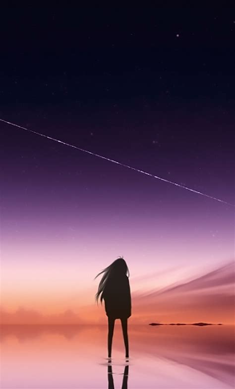 Feel free to use these kawaii pink aesthetic desktop images as a background for your pc, laptop, android phone, iphone or tablet. 1280x2120 Anime Pink Sky Standing Alone iPhone 6+ HD 4k ...