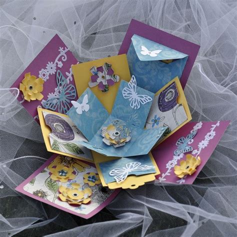 Exploding Box Paper Crafts Cards Explosion Box Cards Cute Crafts
