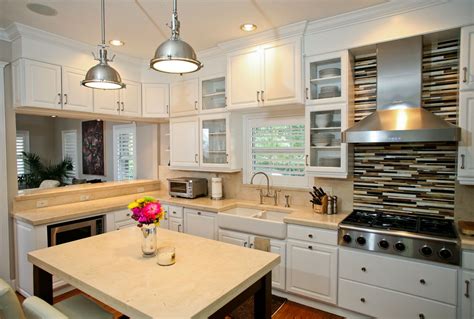 The only pattern in the kitchen is the granite countertop (new venetian gold). Selecting Kitchen Countertops, Cabinets and Flooring | ADP
