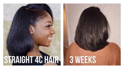 Silk press your naturally curly hair at home like a pro with these hairstylists' tips. How I Keep my Silk Press 4C/4B Natural Hair Straight for 3 ...