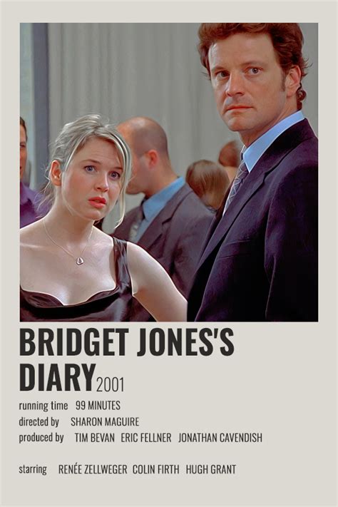 Bridget Jones Diary Polaroid Poster Bridget Jones Diary Bridget Jones Movies Bridget Jones