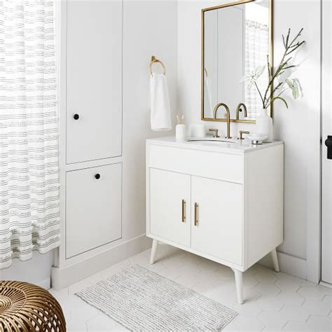 2) for free in pdf. Mid Century Single Bathroom Vanity - Acorn | West Elm