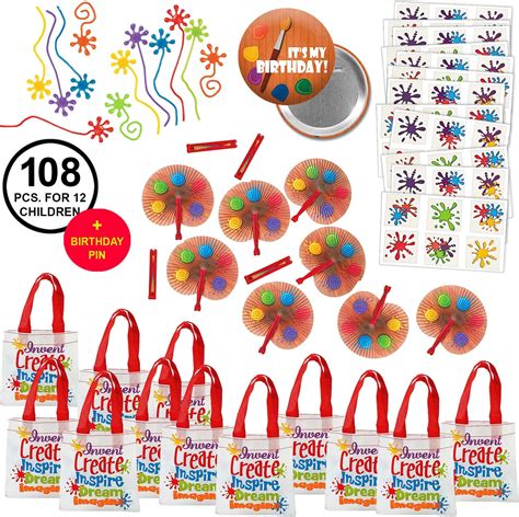 Art Party Favors Bundle With Bags Wittyprintables