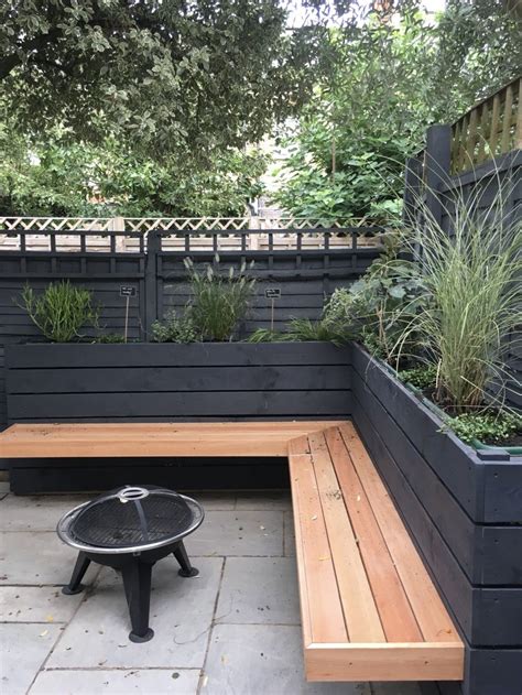 Indoor courtyard extends living room and is wrapped by shoji and glass screens bringing in natural light and opening up the. Floating garden bench | Outdoor garden bench, Garden ...