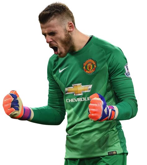 Manchester united logo, old trafford manchester united f.c. David De Gea football render - 11508 - FootyRenders