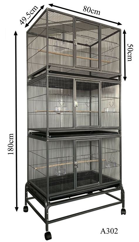 Triple Stackers Breeding Bird Cage Parrot Cage Aviary Cm A Budtrol