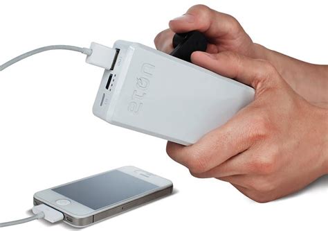 You can charge the mobile phone. Hand-Crank Phone Charger (For When You're Without Electricity)