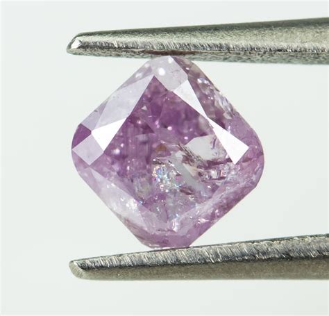 Diamant 016 Ct Natural Fancy Intense Purple Rose No Catawiki