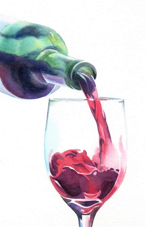 Daily Paintworks Original Fine Art © Barbara Fox Wine Painting