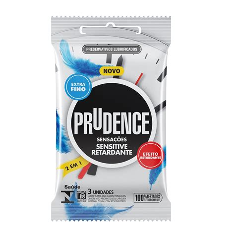 Preservativo Prudence Sensitive Retardante Com 3 Unidades - Pague Menos