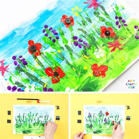 Spring Meadow Painting For Kids Arty Crafty Kids