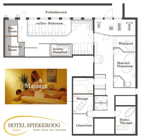 Doppelzimmer (einzelbelegung) nach oben scrollen. Grundriss Wellness - Hotel Spiekeroog
