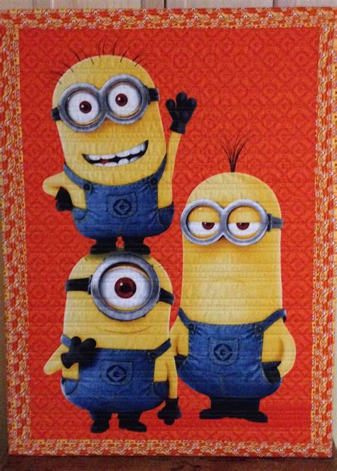 Minions Wall Hanging Paneling Quilts Orange Hey T Ideas
