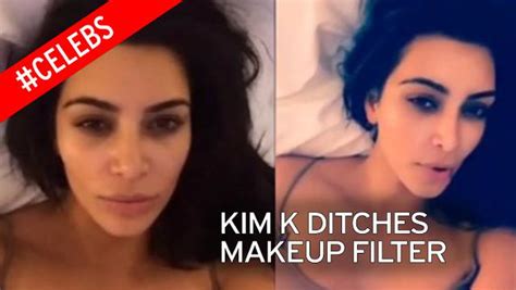Kim Kardashian Ditches Filter And Reveals Smudged Makeup In Snapchat Selfie Mirror Online